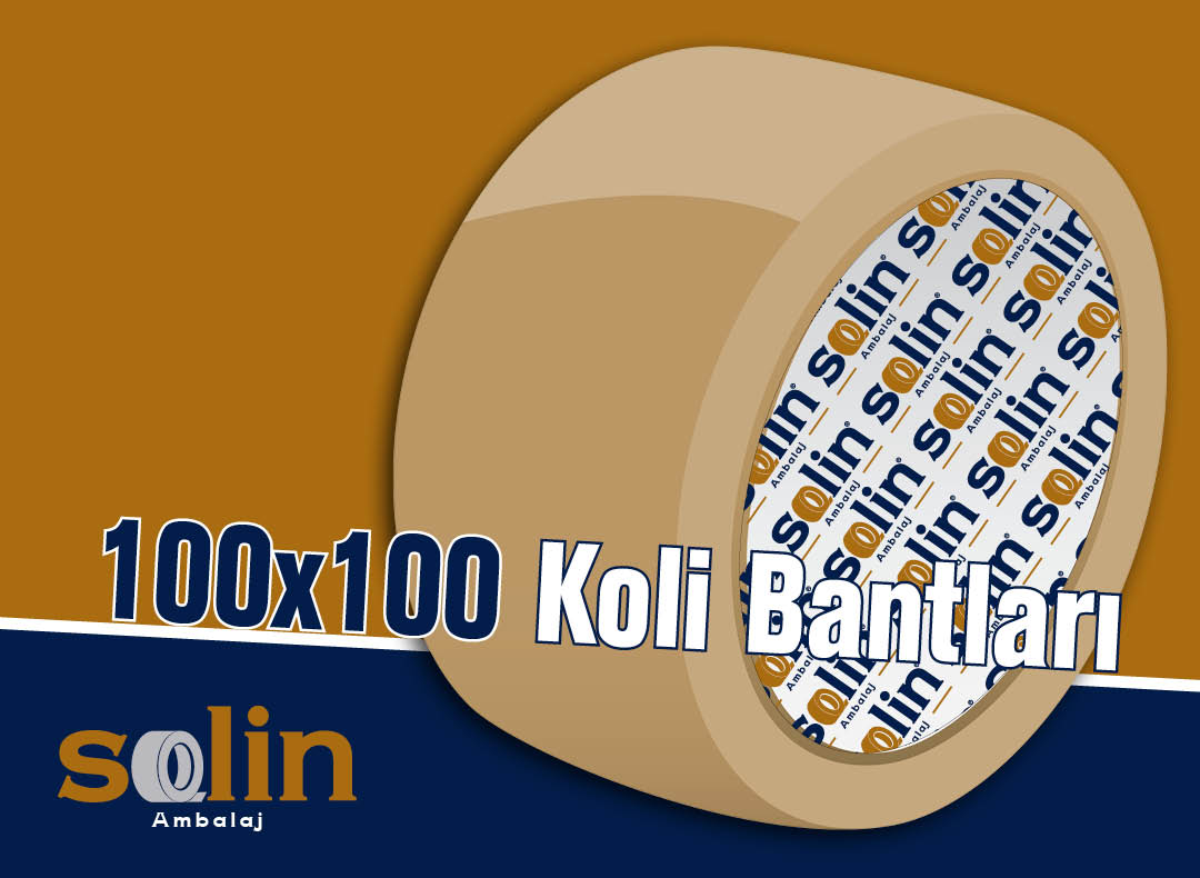 Solin Ambalaj Perpa 100x100 koli bantları