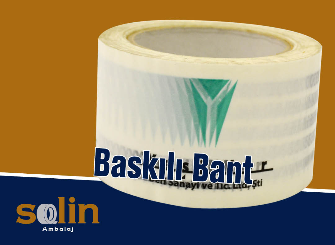 Baskılı Bant Logolu Bant Solin Ambalaj Perpa