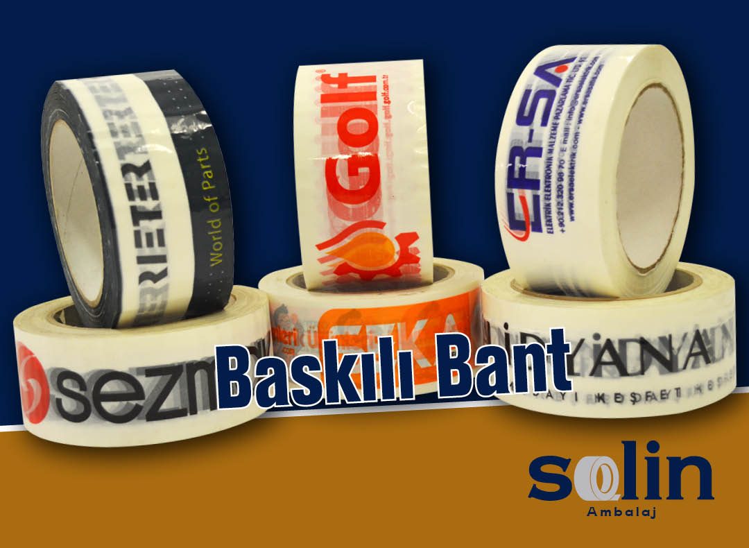 Baskılı Bant Logolu Bant Solin Ambalaj Perpa