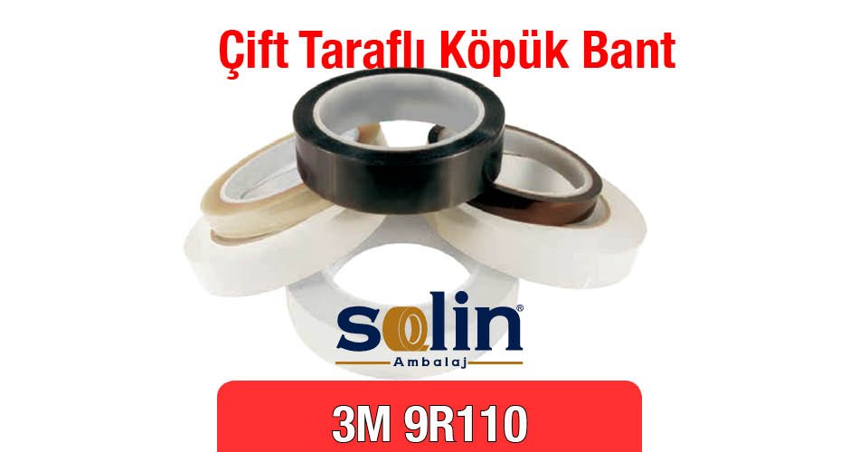 3M Çift Taraflı Köpük Bant 9R110W, 3M 9R110B, 3M 9R110G