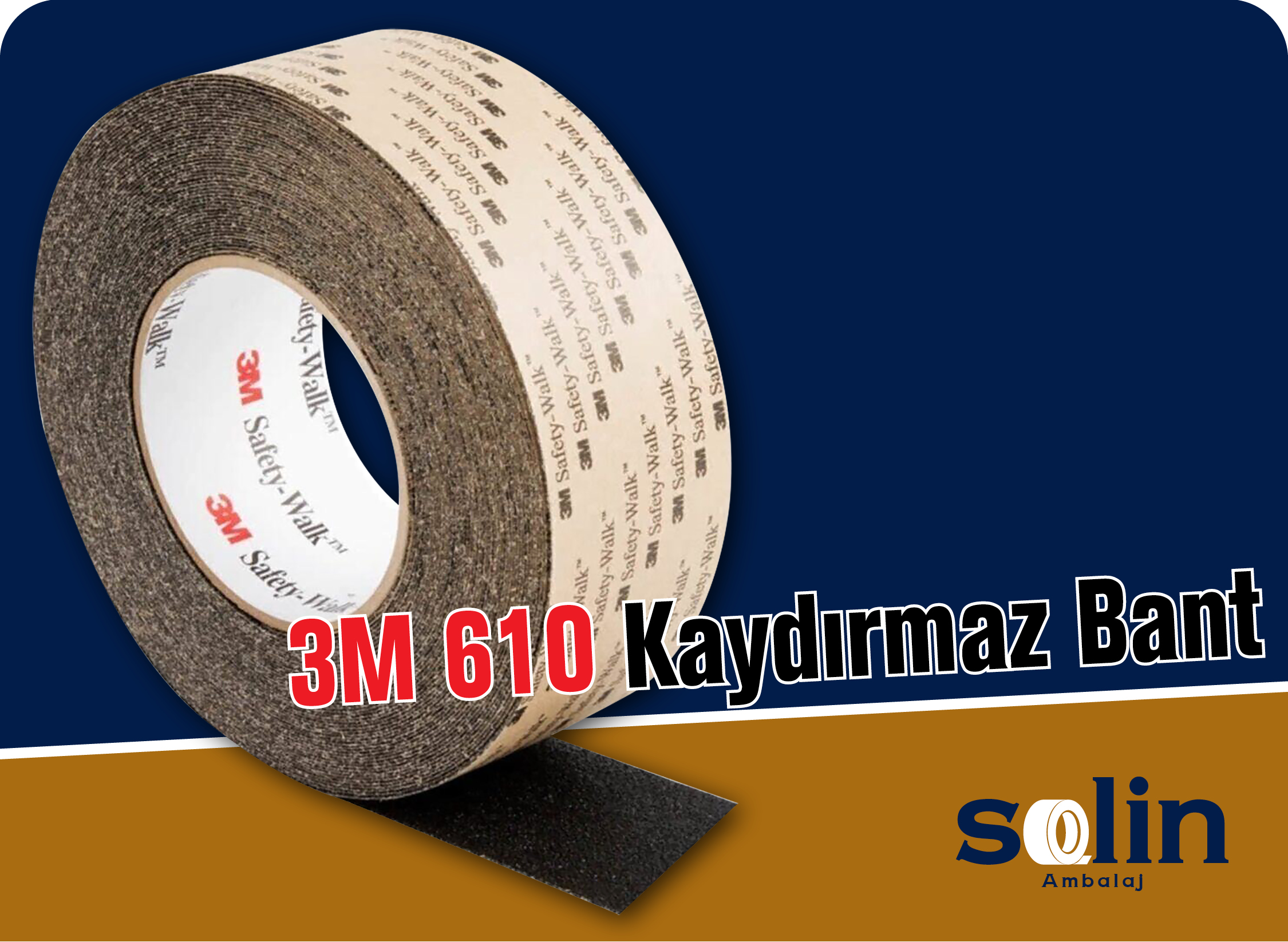 Solin Ambalaj 3M 610 Kaydırmaz Bant