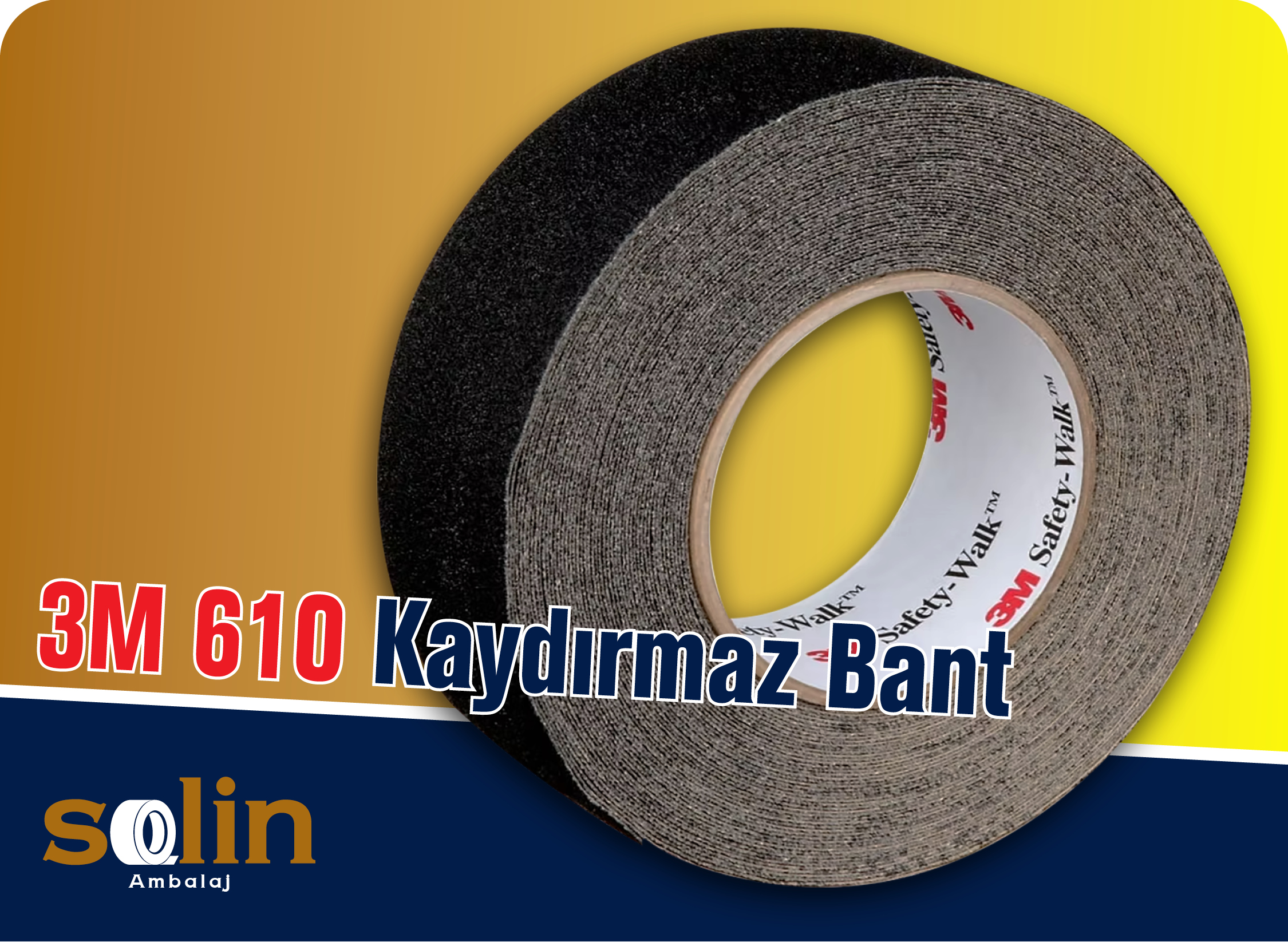 Solin Ambalaj 3M 610 Kaydırmaz Bant