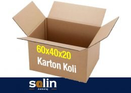 Solin Ambalaj 60x40x20 Karton Koli