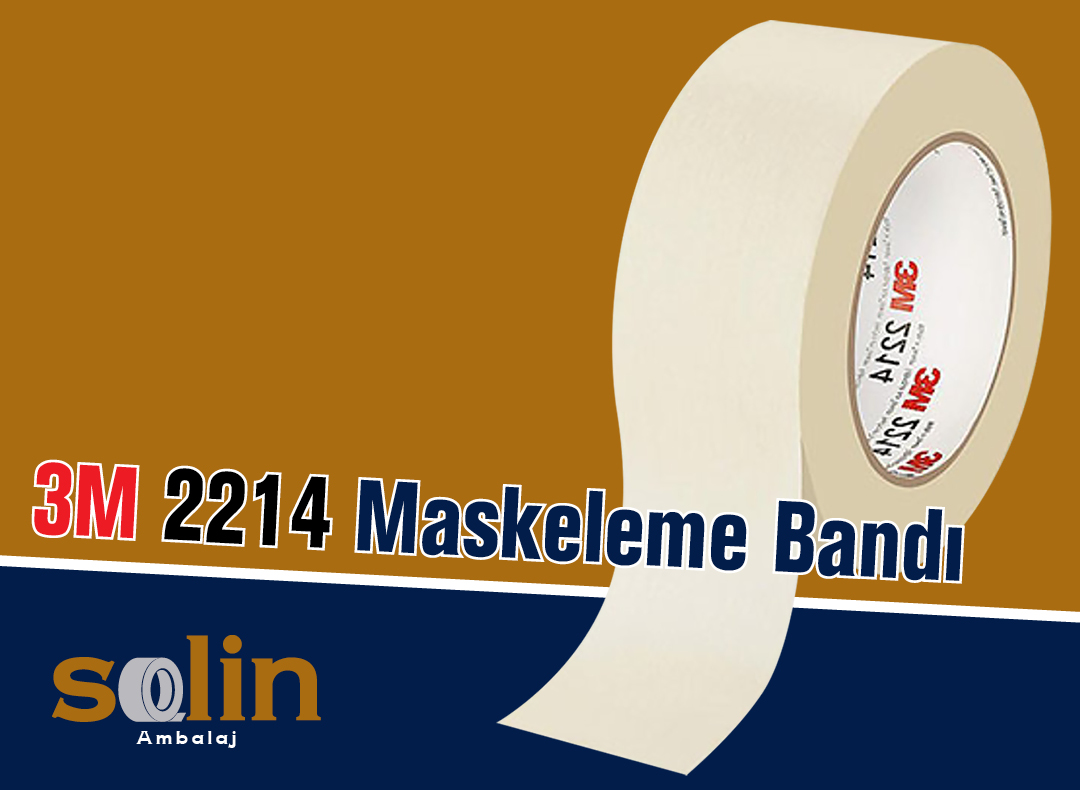 Solin Ambalaj 3M 2214 Maskeleme Bandı